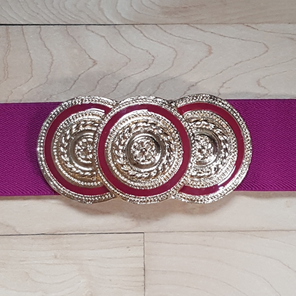 Vintage 1980's Nan Lewis Magenta Belt